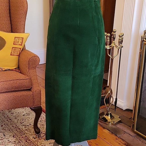 Vintage 90's Suede Maxi Skirt - Picture 4 of 8